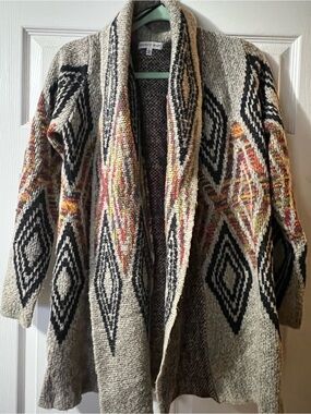 Woven Heart Cardigan L